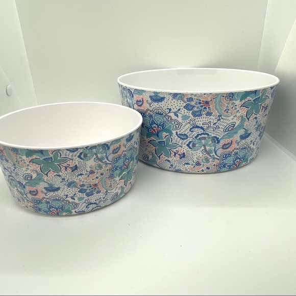 Anthropologie Floral Plastic Decorative Bowls